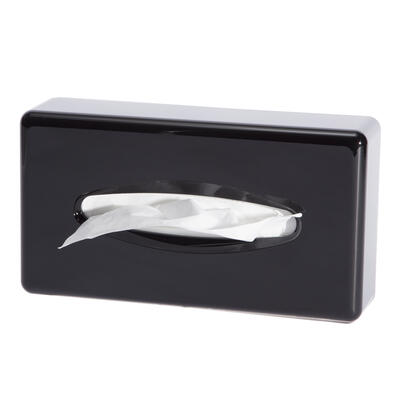 Caixa Preto Brilho Abs Dispensador Tissue